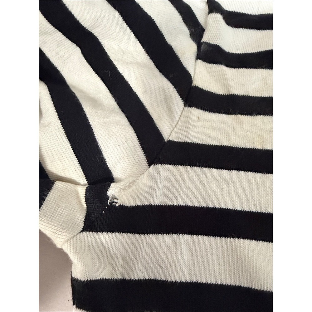 J. Crew Black and White Striped Long Sleeve Midi‎ Dress - Picture 7 of 7